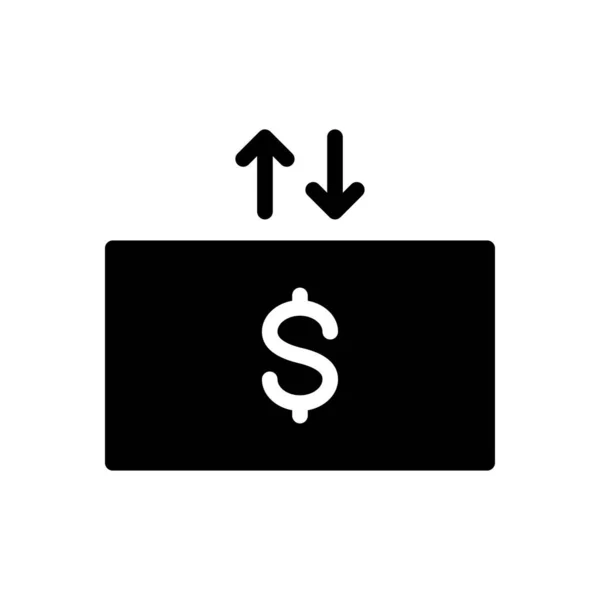 Money Vector Glyph Flat Icon — Stock Vector