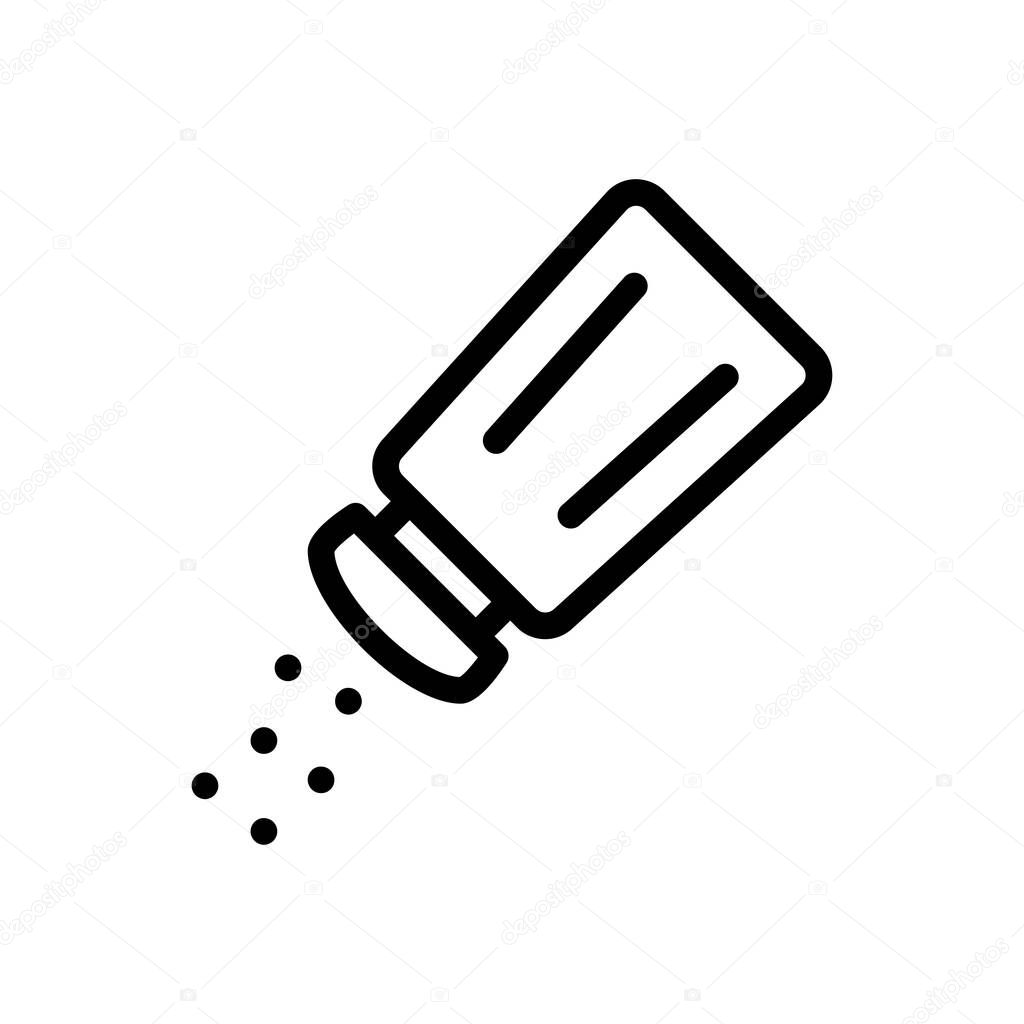 Shaker vector thin line icon