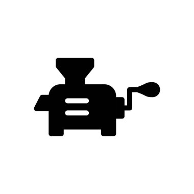 makine vektör düz simge 