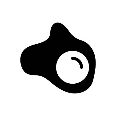 Yumurta vektörü düz simge 