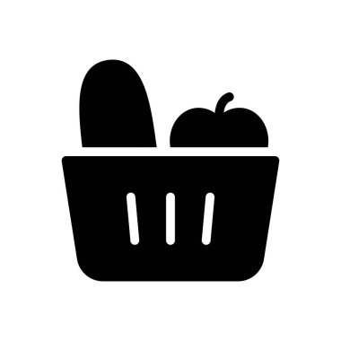 meyve vektörü düz simgesi 