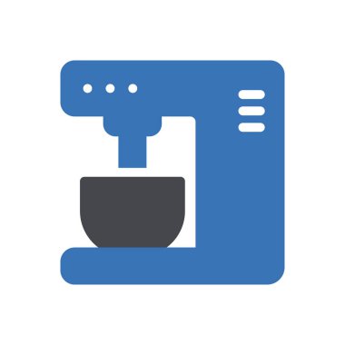 makine vektör renk simgesi 