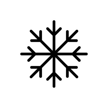 flake vektör ince çizgi simgesi 