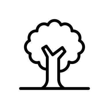 Doğa vektörü ince çizgi simgesi 