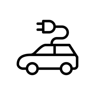 araba vektörü ince çizgi simgesi 