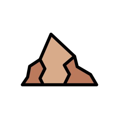 tepe vektör renk çizgisi simgesi 