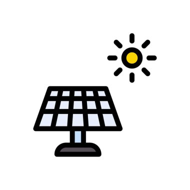 panel vektör renk çizgisi simgesi 