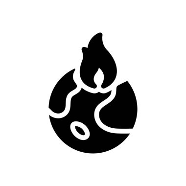 sıcak vektör düz simge 