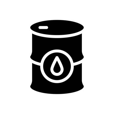 Yağ vektörü simgesi düz simgesi 