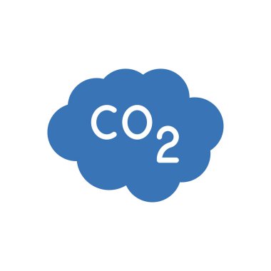 CO2 vektör renk simgesi 