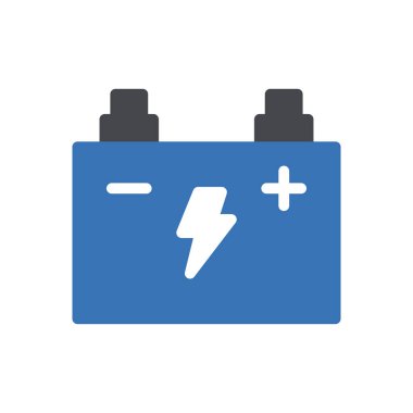 akümülatör vektör renk simgesi 