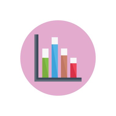 grafik vektör dairesi düz simgesi