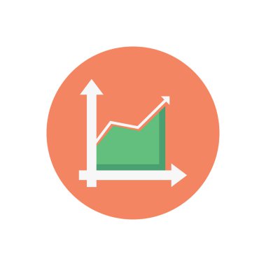 Vektör çemberi düz simgesini arttır