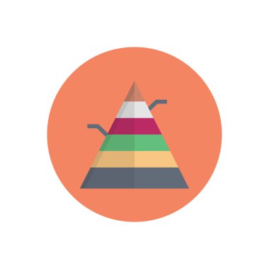 grafik vektör dairesi düz simgesi