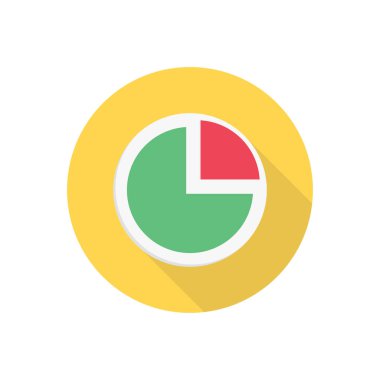 daire gölgesi düz simgesi