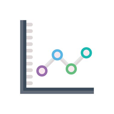 grafik vektörü düz renk simgesi