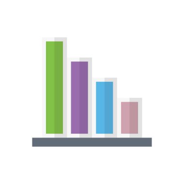 grafik vektörü düz renk simgesi