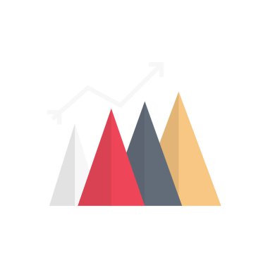 grafik vektörü düz renk simgesi