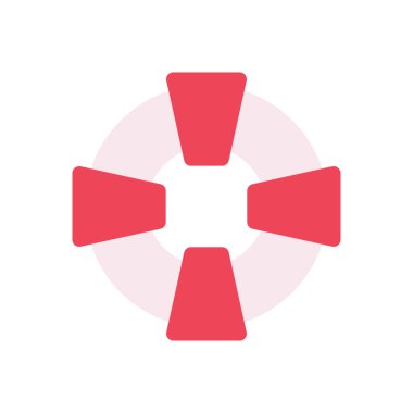 yüzme vektörü düz renk simgesi