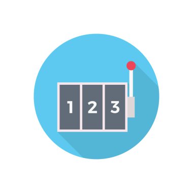 Kumarhane çemberi düz gölge simgesi