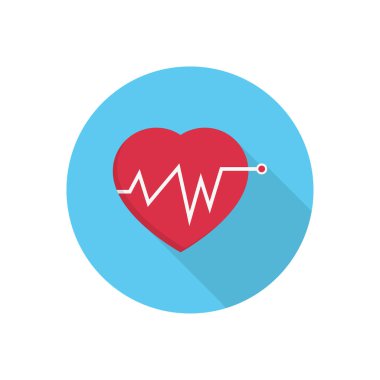 sağlık çemberi gölge düz simgesi