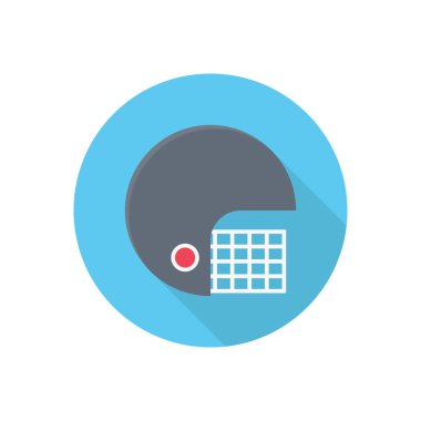 Kriket çemberi düz gölge simgesi