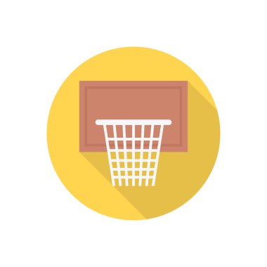 spor çemberi gölge düz simgesi