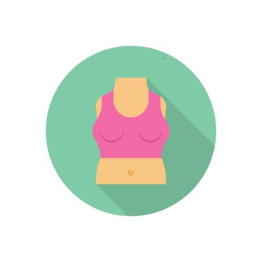 dişi daire gölgesi düz simgesi