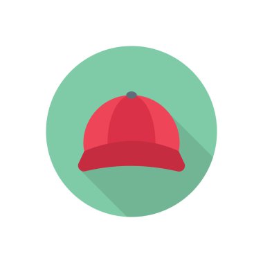 şapka dairesi gölge düz simgesi