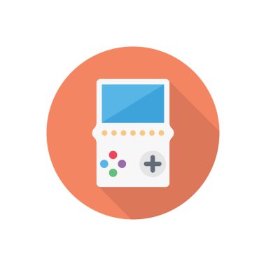 oyun çemberi gölge düz simgesi