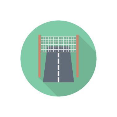 Yarış dairesi düz simgesi