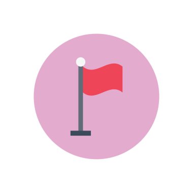 hedef vektör dairesi düz simgesi