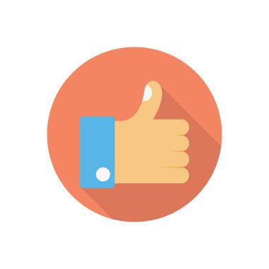 Geri bildirim çemberi gölge düz simgesi