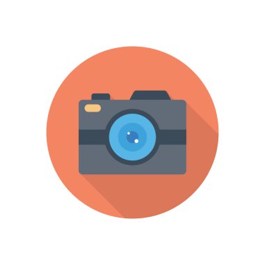 resim çemberi düz simgesi