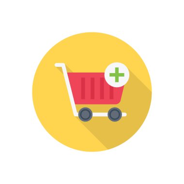 Çember gölge düz simgesi ekle