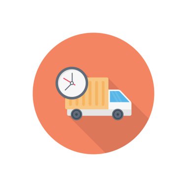 dağıtım çemberi düz simgesi