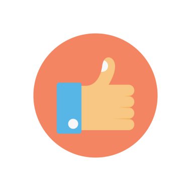 Geri besleme vektör dairesi düz simgesi