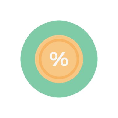 vektör dairesi düz simgesi teklif et