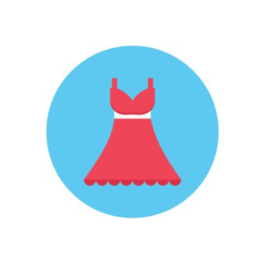 parti vektör dairesi düz simgesi