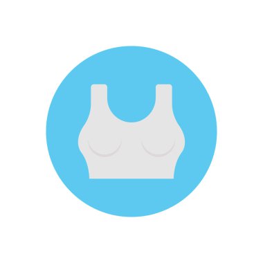 iç çamaşırı vektör dairesi düz simgesi