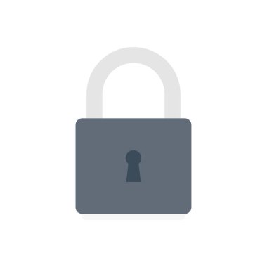 Koruma vektörü düz renk simgesi