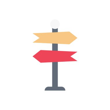 ok vektörü düz renk simgesi