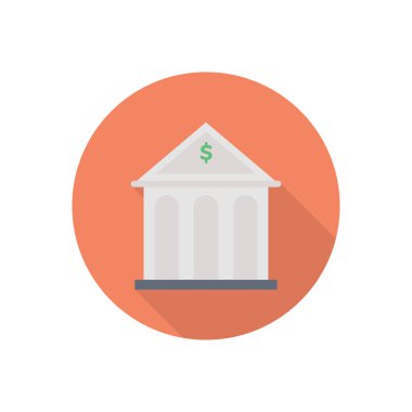 bina dairesi gölgesi düz simgesi