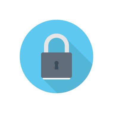 Koruma çemberi gölge düz simgesi