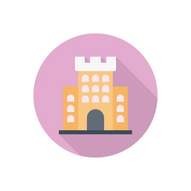 bina dairesi gölgesi düz simgesi