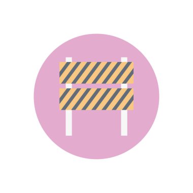 vektör dairesi düz simgesini durdur