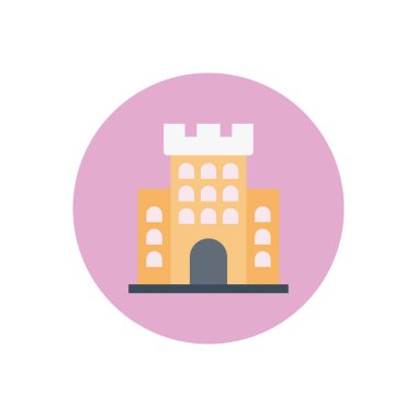 vektör dairesi düz simgesi oluşturuluyor