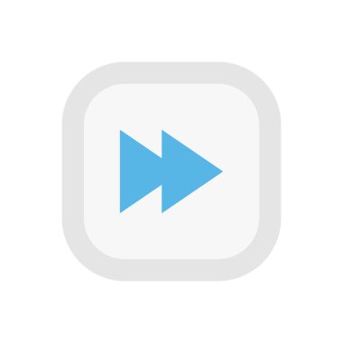 ileri vektör düz renk simgesi