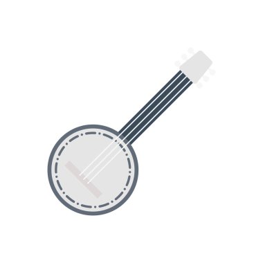 gitar vektörü düz renk simgesi