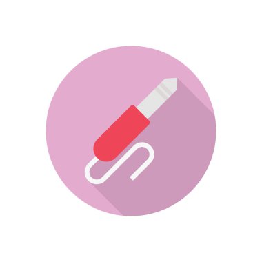 jack dairesi gölge düz simgesi